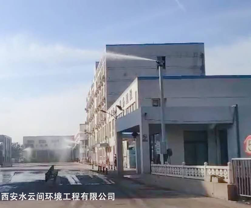 360°旋轉(zhuǎn)高桿噴霧降塵樁